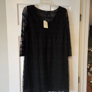 Lucky Brand‎ Black Lace Dress Medium